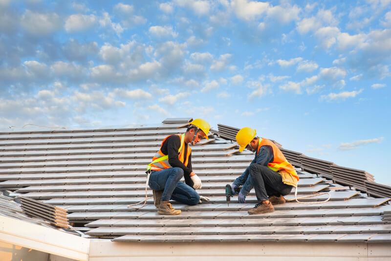 Roof installation by qualified contractors.